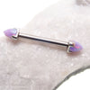 Multi lavender Opal Titanium Nipple Cones