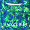 Titanium Barbell Peacock Blue Fire Opals