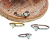 Titanium Heart Opal Clicker 16g