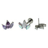 Petal Flower CZ Push Fit Flatback 18g, 16g, 14g