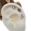Petal Flower CZ Push Fit Flatback 18g, 16g, 14g