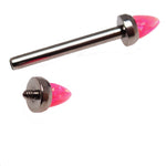 Pink Opal Titanium Nipple Cones