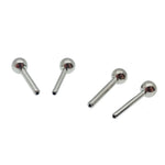 Titanium Threadless Push Fit Bar with 3mm ball