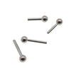 Titanium Threadless Push Fit Bar with 3mm ball