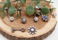 Titanium Interchangeable Belly Ring 14g