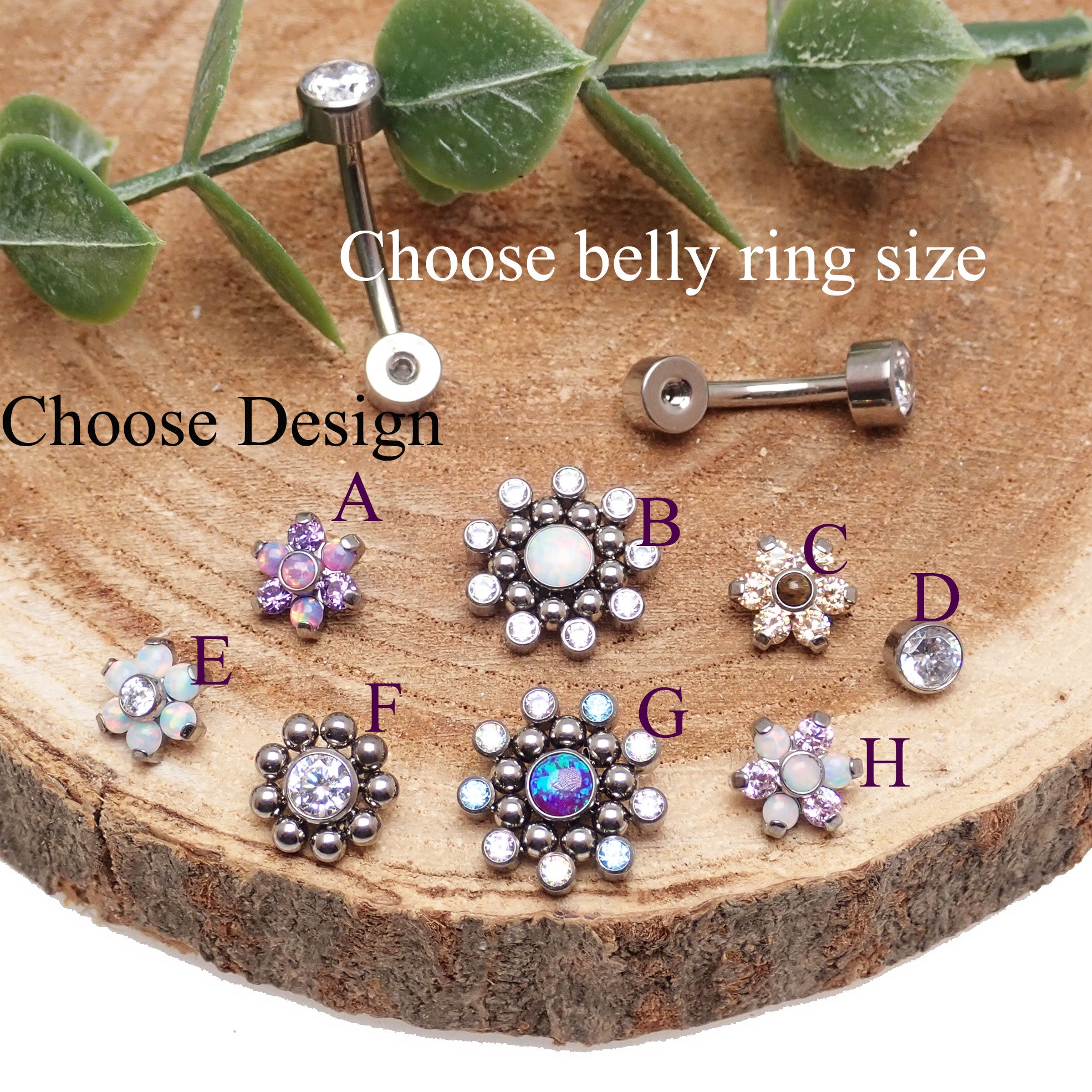 Titanium Interchangeable Belly Ring 14g