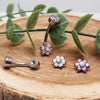 Titanium Interchangeable Belly Ring 14g