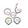 Opal Titanium Heart Clicker 16g