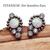 Titanium Opal Beaded Earrings