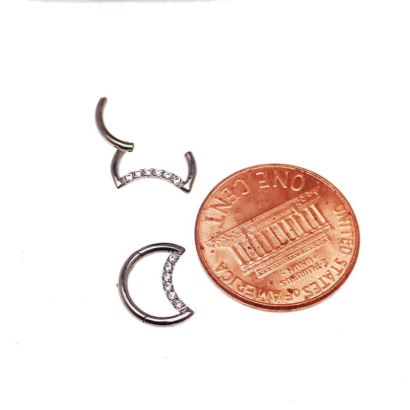 Moon-Shaped Titanium Clicker 16g