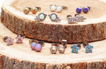 Titanium Opal Beaded Earrings