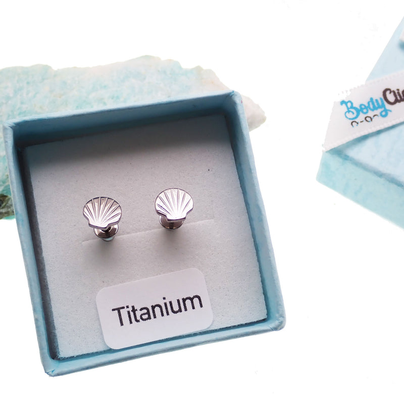 Shell Titanium Earrings